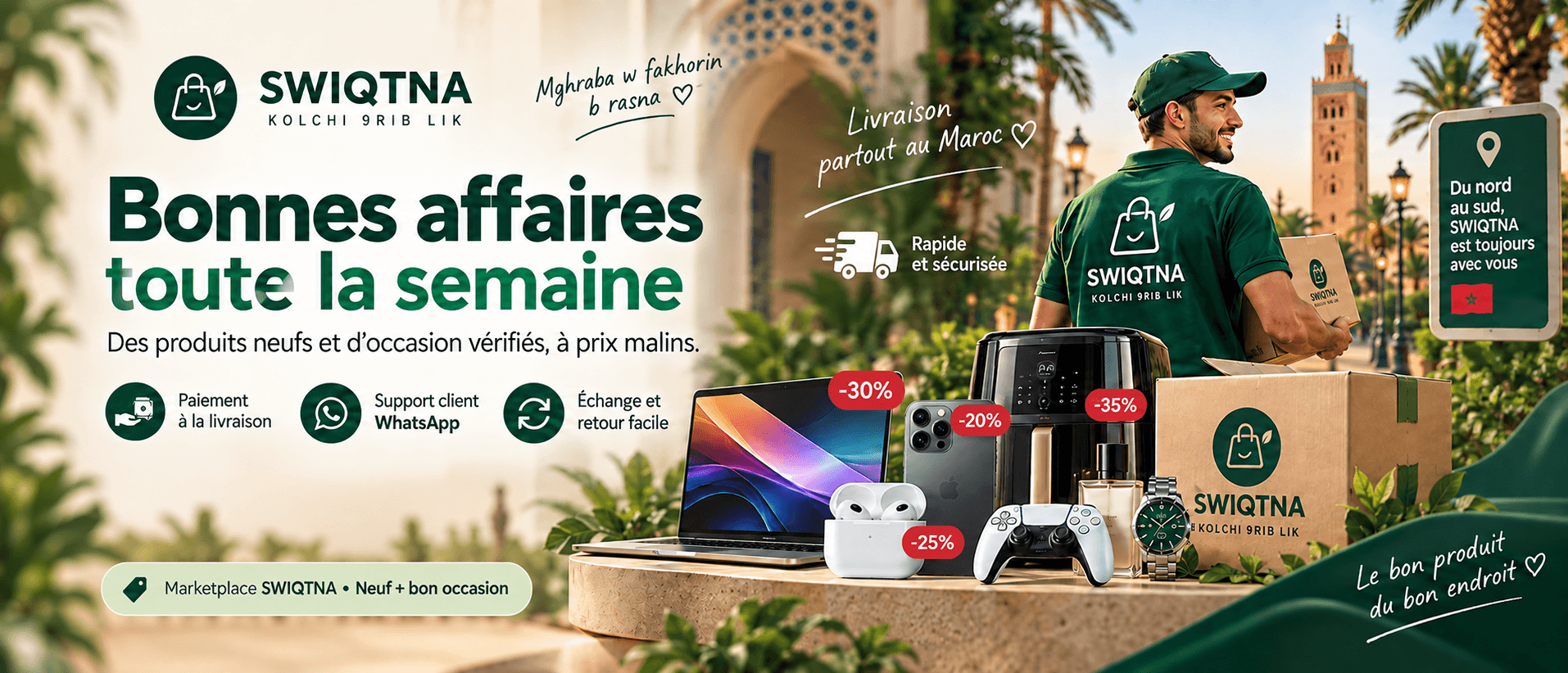 Bonnes affaires partout au Maroc.